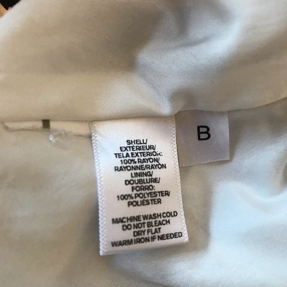 Ann Taylor LOFT Skirt Midi Black White XS Geometri - Picture 8 of 8